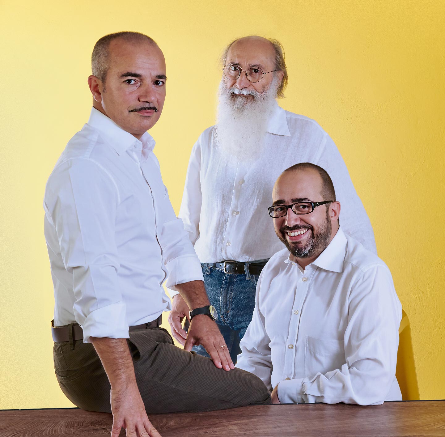 Donatello Occhibianco (General Manager), Karim Ayed (Communication Director) and Renzo Riccò (CEO)