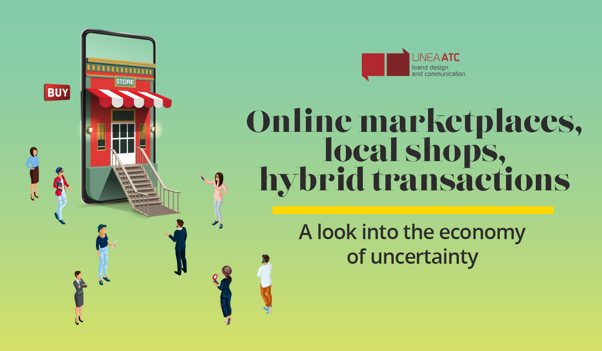 Online marketplaces, local shops, hybrid transactions