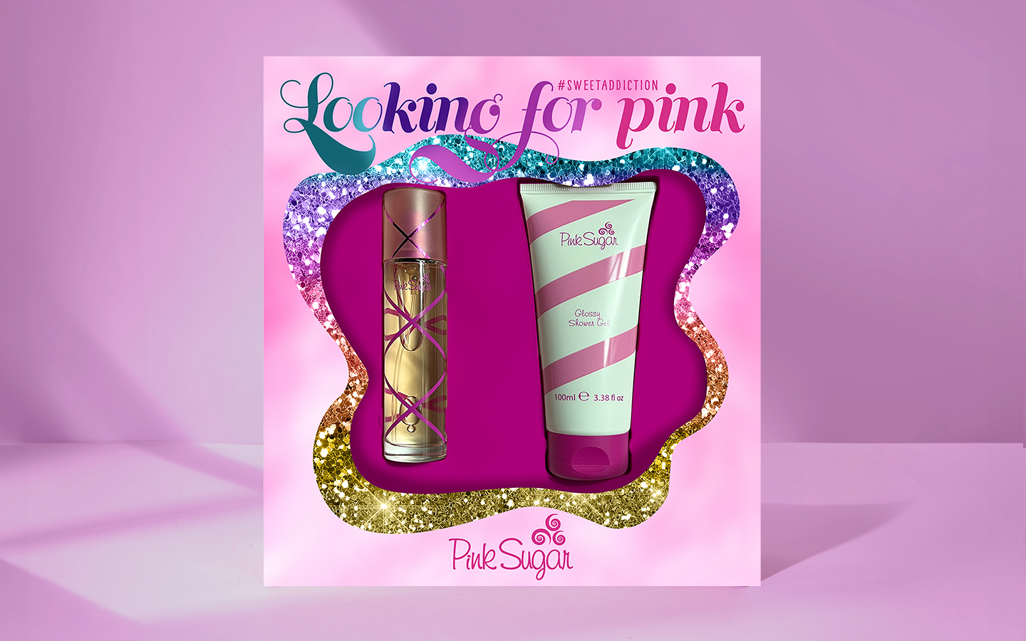 The graphic design ATC created for the 2023 edition of the Pink Sugar box