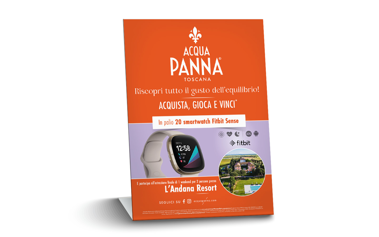 Acqua Panna key visual Rediscover the taste of balance