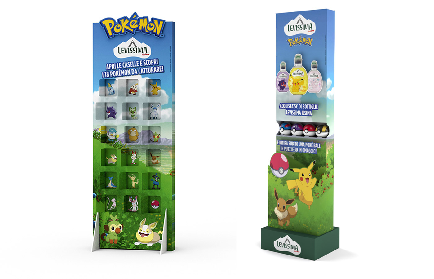The Issima Pokémon communication materials ATC created for the point of sales