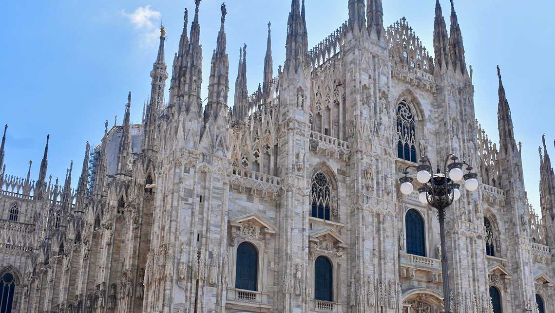 The Duomo of Milan, the city of Salone del Mobile