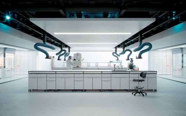 cgi elaboration of a laboratory