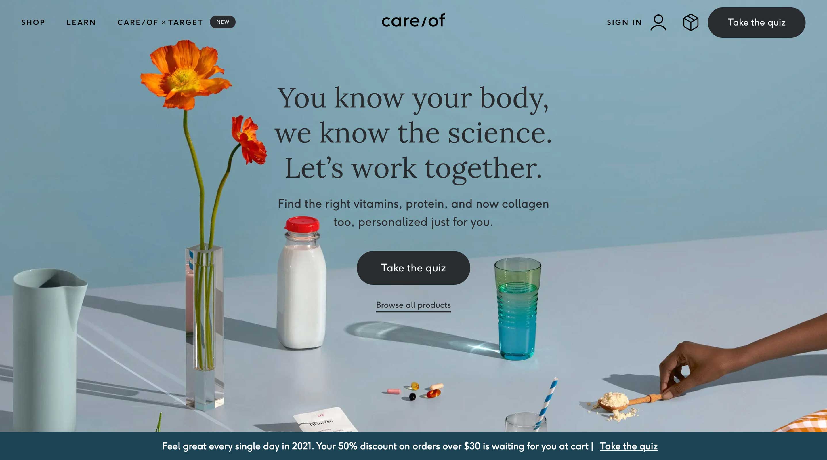 Takecareof.com, the site to create a personalized diet