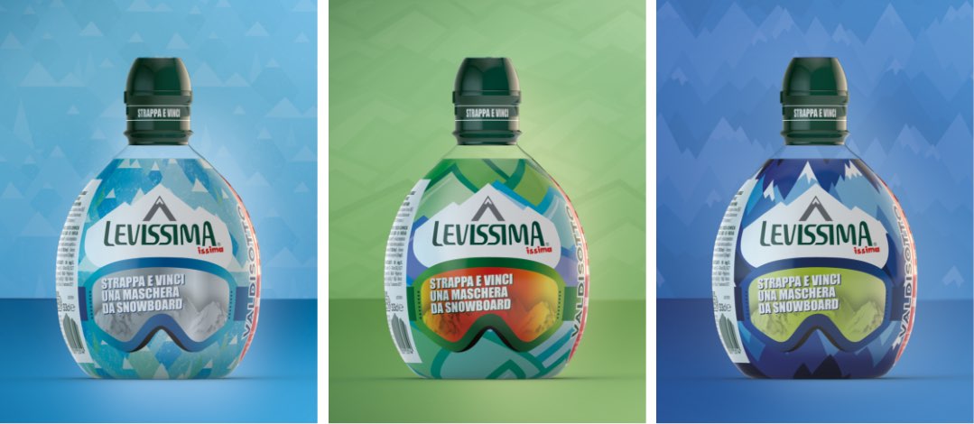 packaging Levissima Issima winter