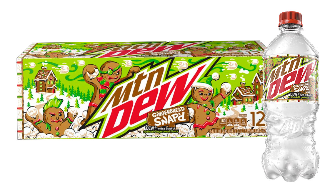 MTN DEW’s Christmas launch MTN Dew Gingerbread Snap’d packaging