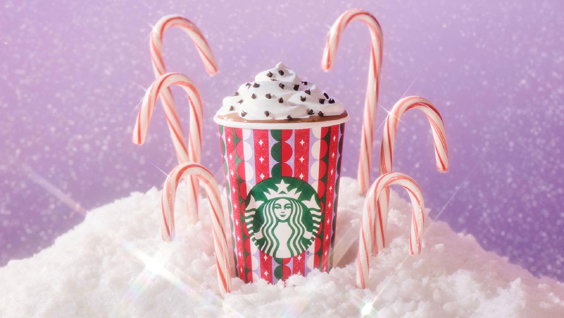 One of Starbucks’ new Christmas cup designs