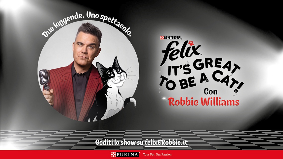  ATC intensifies  communication of the partnership  between Felix Purina  and Robbie Williams