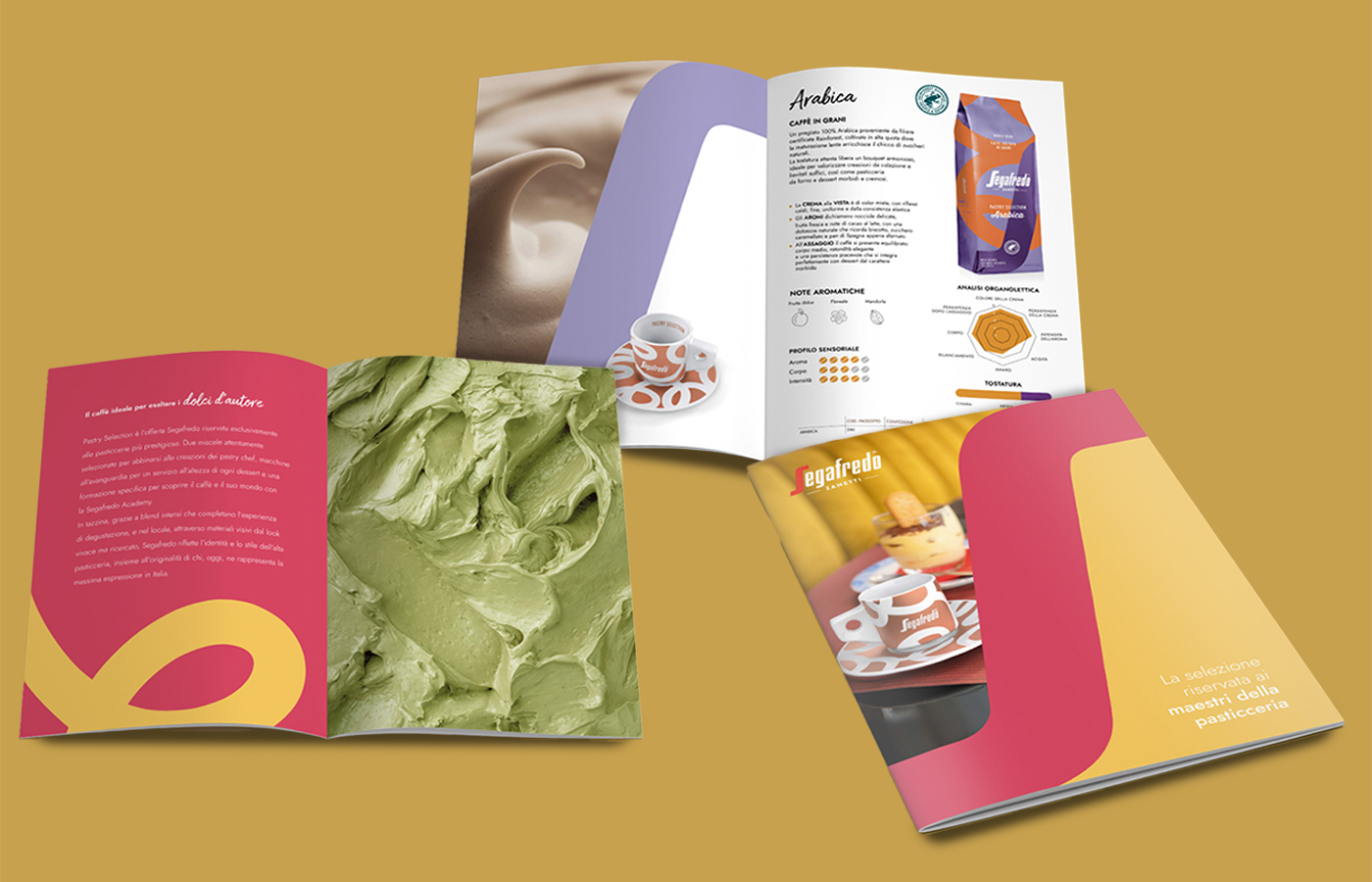 The trade catalogue focused on the Segafredo Pastry Selection range