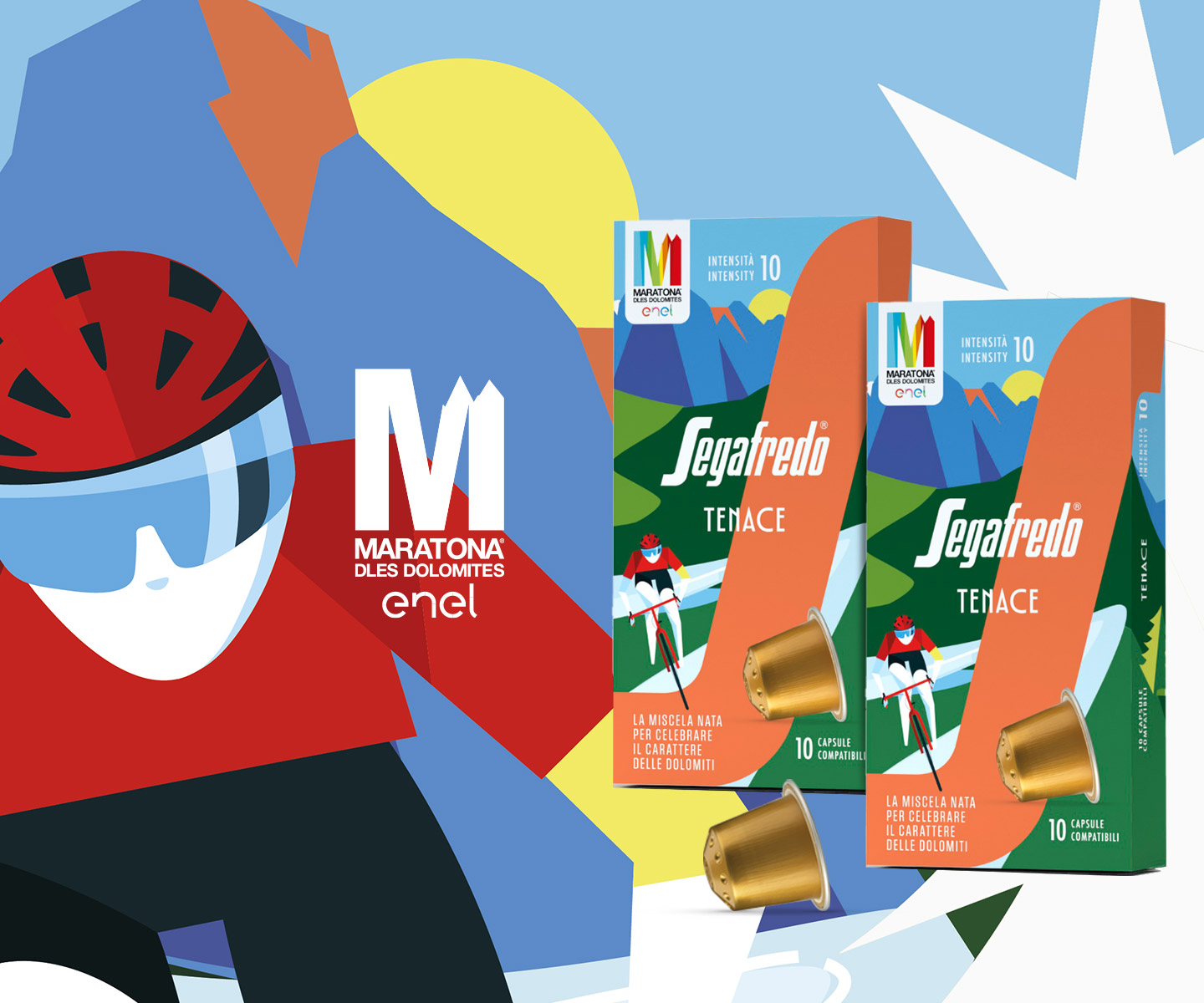 Tenace, the Segafredo limited edition for 2026 Maratona delle Dolomiti