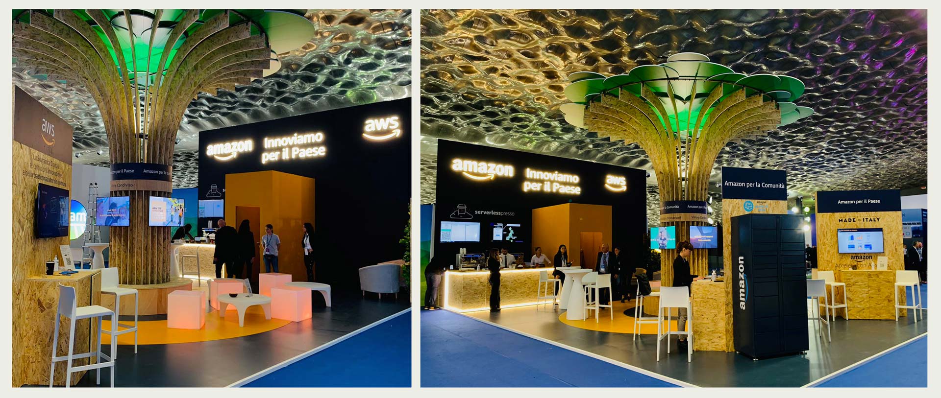 The Amazon & AWS stand created by ATC for ANCI 2023