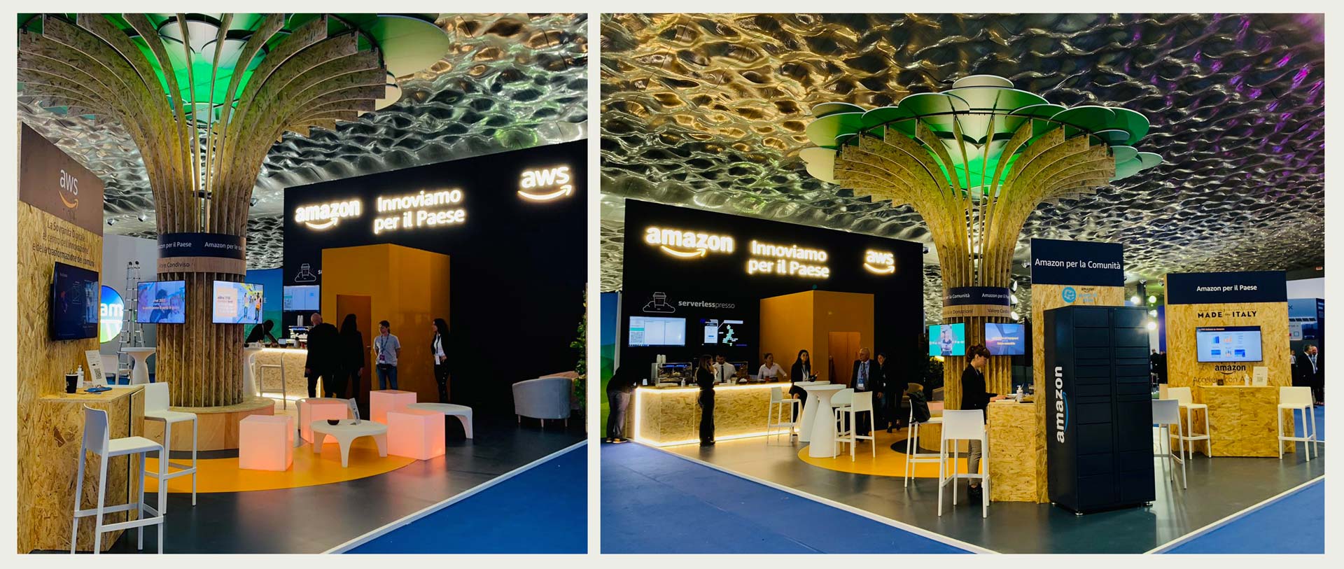 The Amazon & AWS stand created by ATC for ANCI 2023