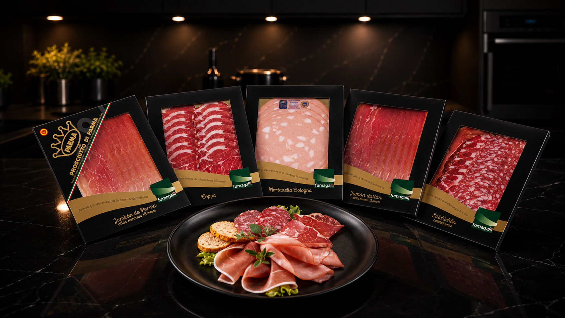 The development of the Fumagalli Salumi logo and the advert for Corriere della Sera, alongside the first sliced meat packaging projects, including for international markets, created by ATC – All Things Communicate.