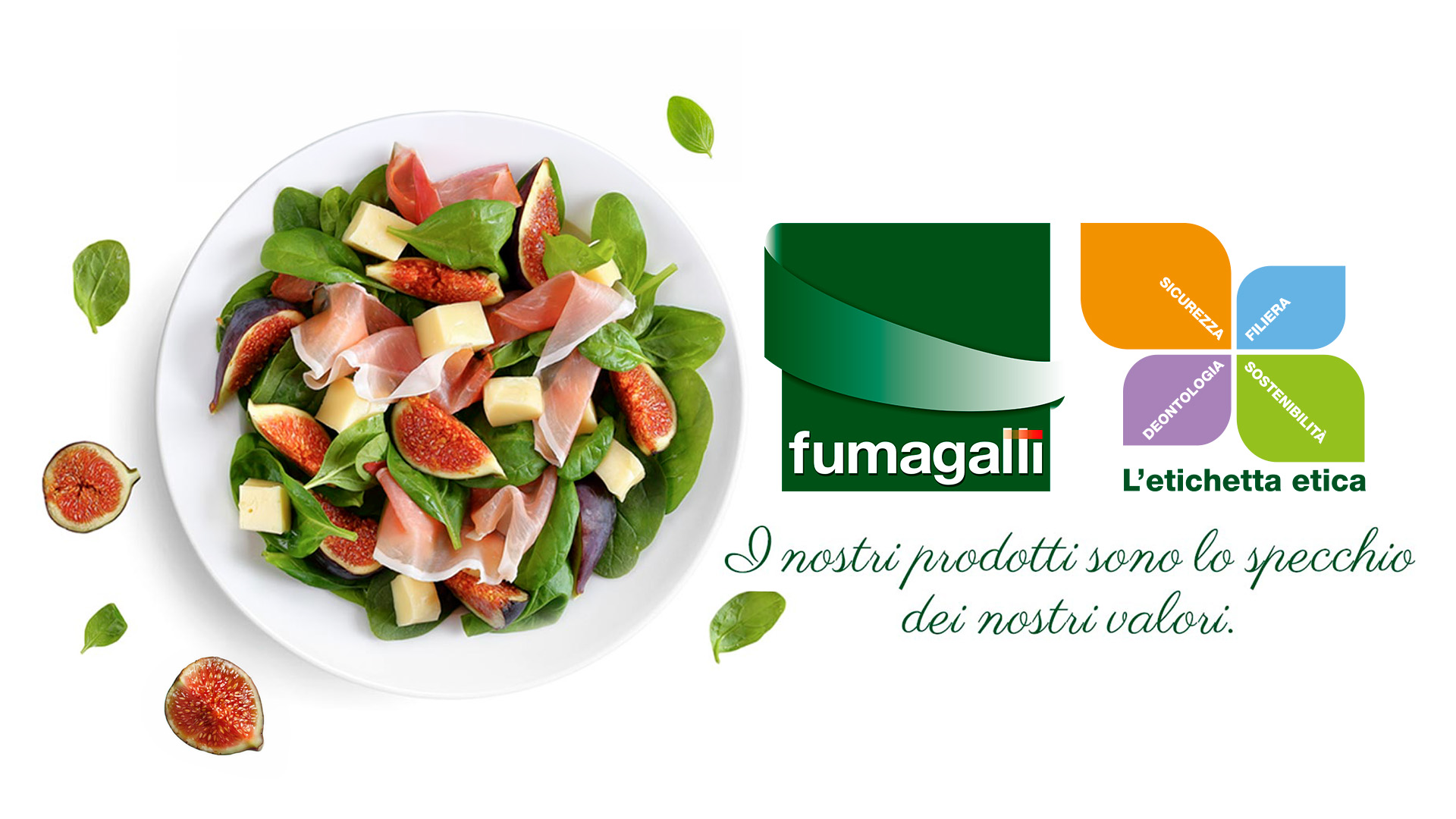 The “Etichetta Etica” big idea created by ATC for Fumagalli Salumi: the key concept with the flower logo, experiential stands, the blog, online and offline amplification for Expo 2015, the animal welfare packaging line and trade press pages.