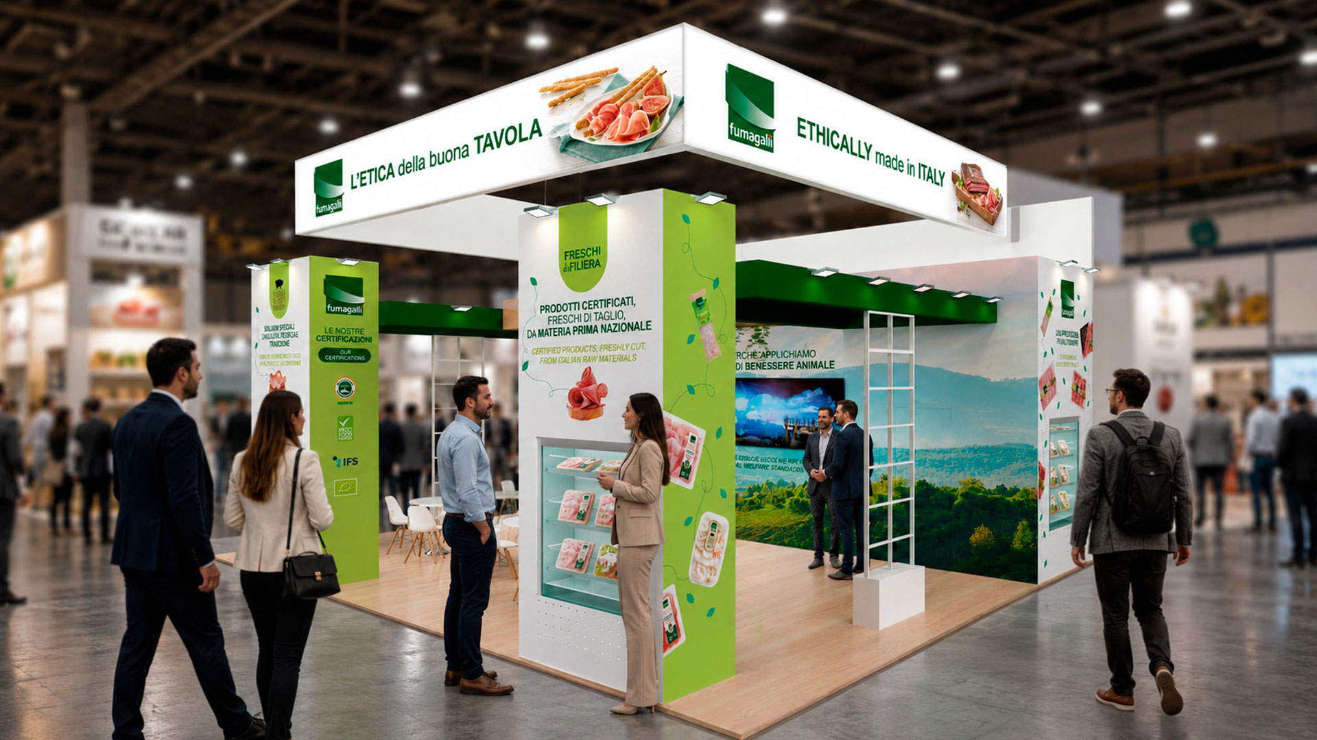 Over the years, ATC has developed numerous packaging projects for Fumagalli cured meats: the Freschi di Filiera packs, accompanied by the creation of a dedicated landing page; the Nondirdinò snacks; the Cooking Ingredients line; as well as international trade fair projects.