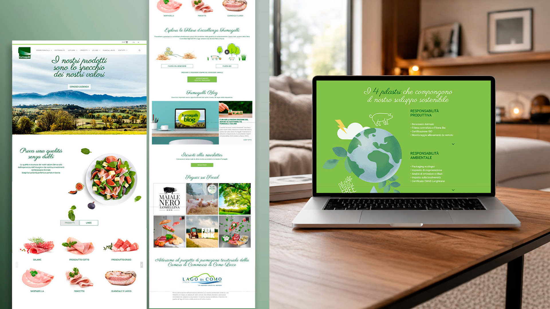 For over 10 years, Fumagalli Salumi chose ATC’s creativity for its digital communication: social editorial plans for Instagram, Facebook and LinkedIn, the website restyling, collaborations with food bloggers and influencers such as Tessa Gelisio, as well as the creation of the brand manifesto and the payoff “L’etica della buona tavola”.