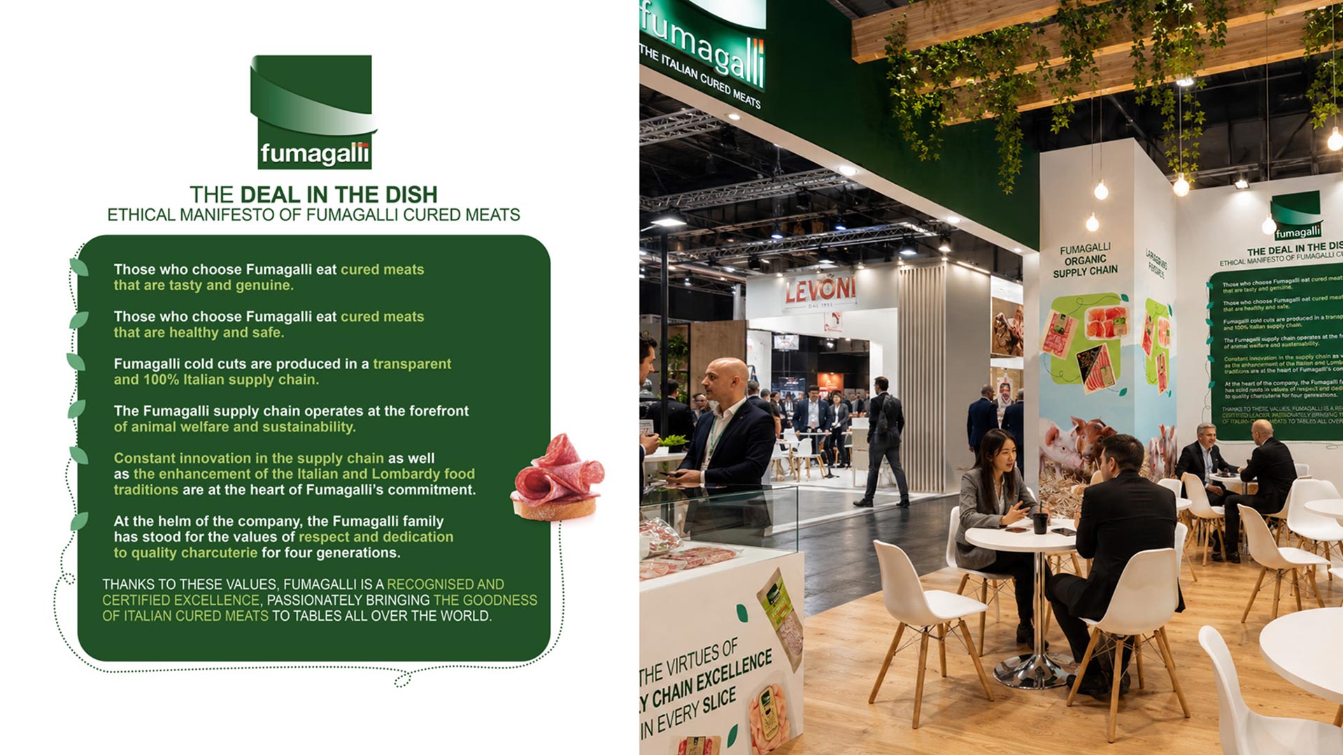 For over 10 years, Fumagalli Salumi chose ATC’s creativity for its digital communication: social editorial plans for Instagram, Facebook and LinkedIn, the website restyling, collaborations with food bloggers and influencers such as Tessa Gelisio, as well as the creation of the brand manifesto and the payoff “L’etica della buona tavola”.