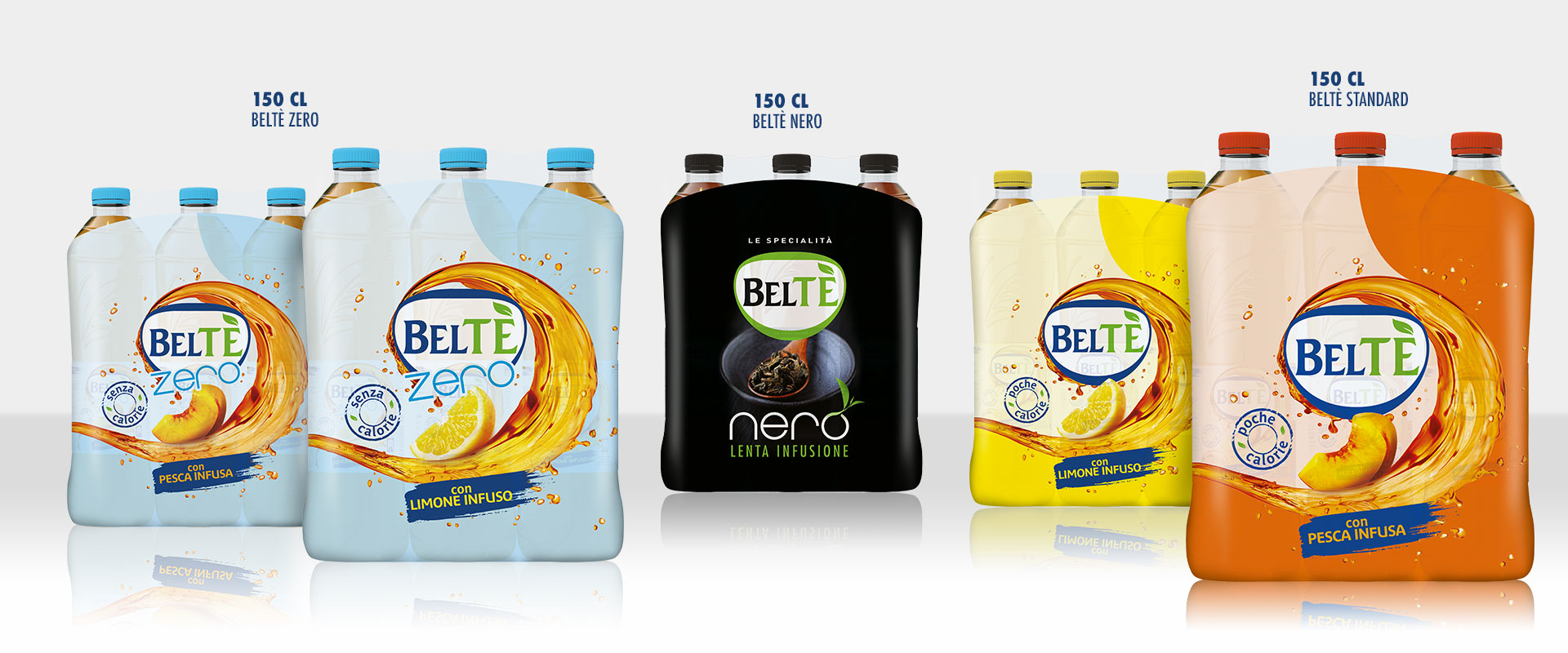 Beltè line 150 cl sizes packaging