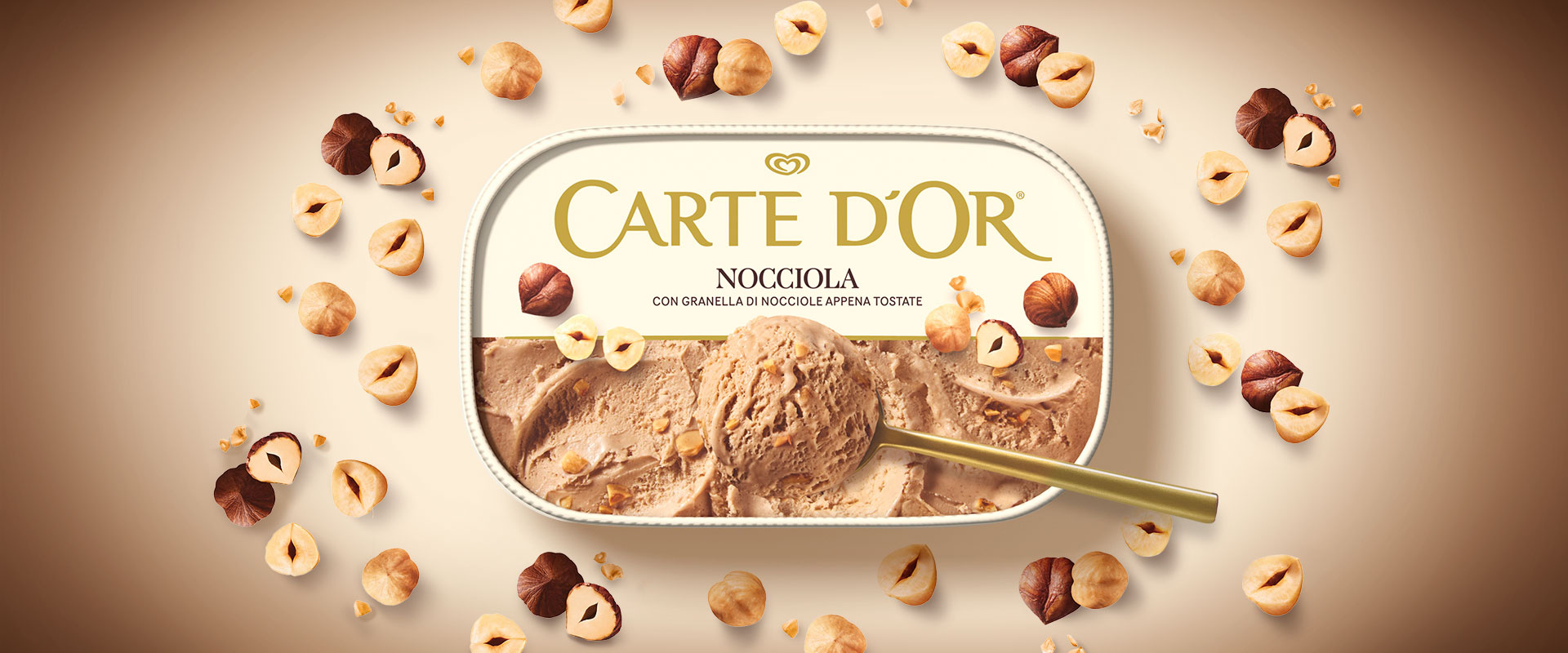 The new design of Carte d'Or Classici brings all the indulgence of the product into the tub, across its different variants.