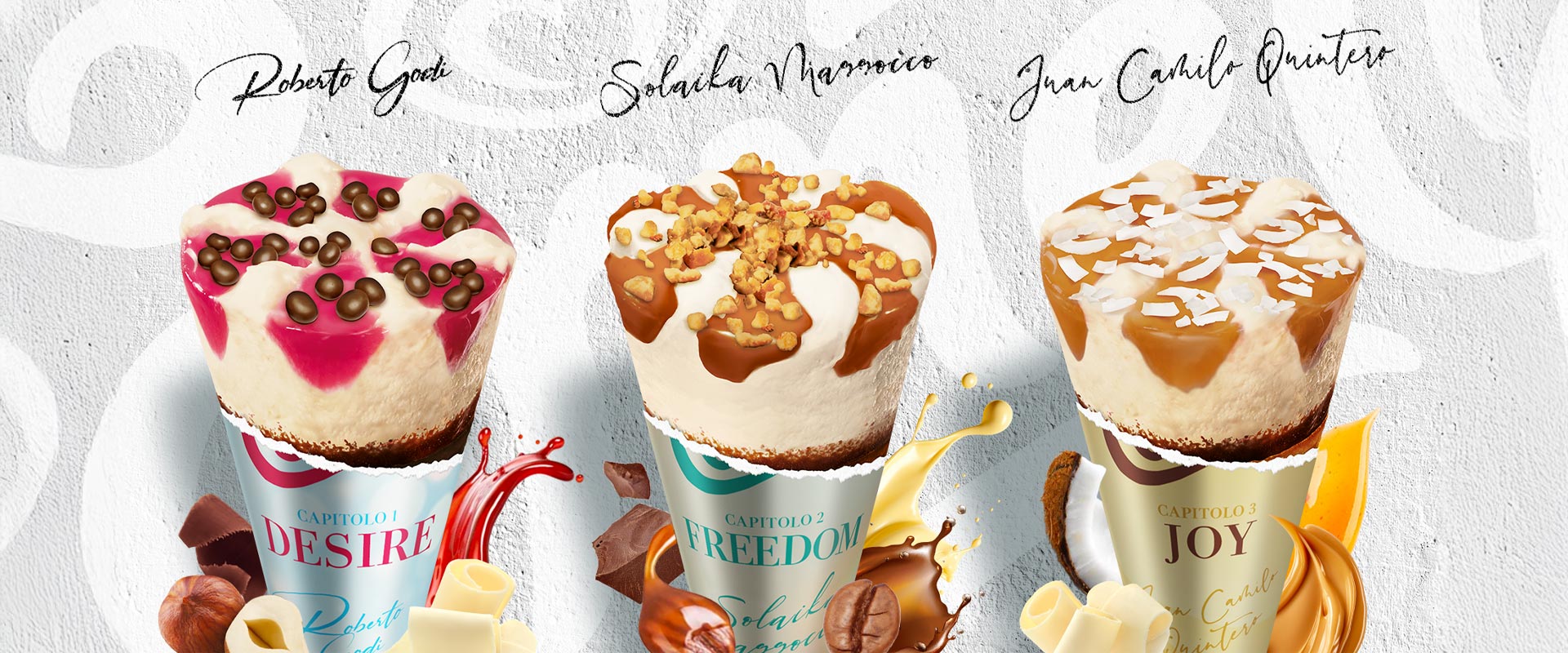 Cornetto Summer Emotions composit range: flavors details with ingredients