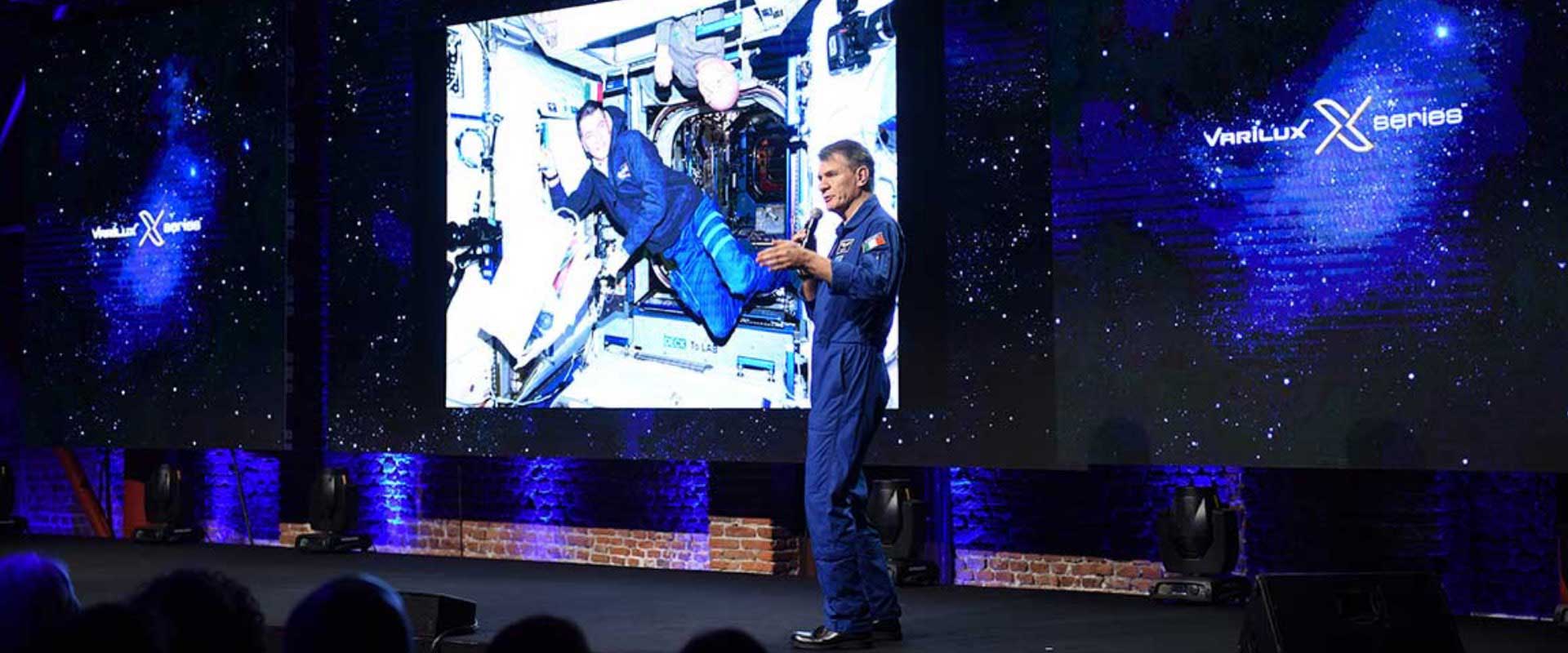Paolo Nespoli speaker at Essilor special event