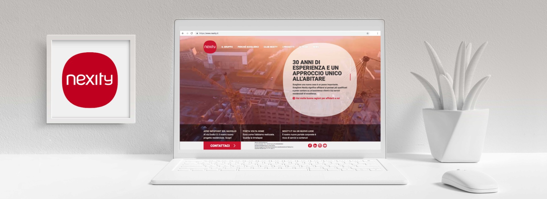 online brand identity by Atc for Nexity, important player real estate