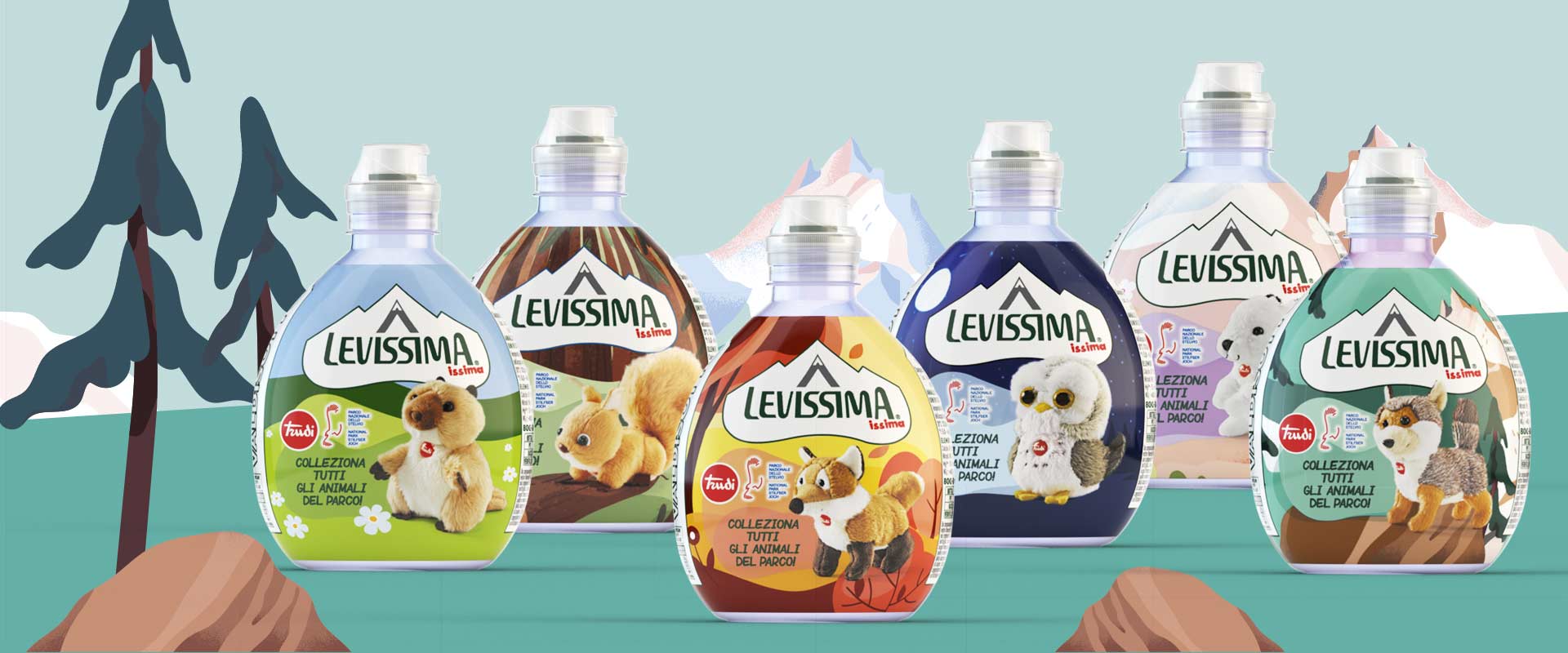 The packaging designed by ATC for the Issima edition in collaboration with Stelvio National Park and Trudi