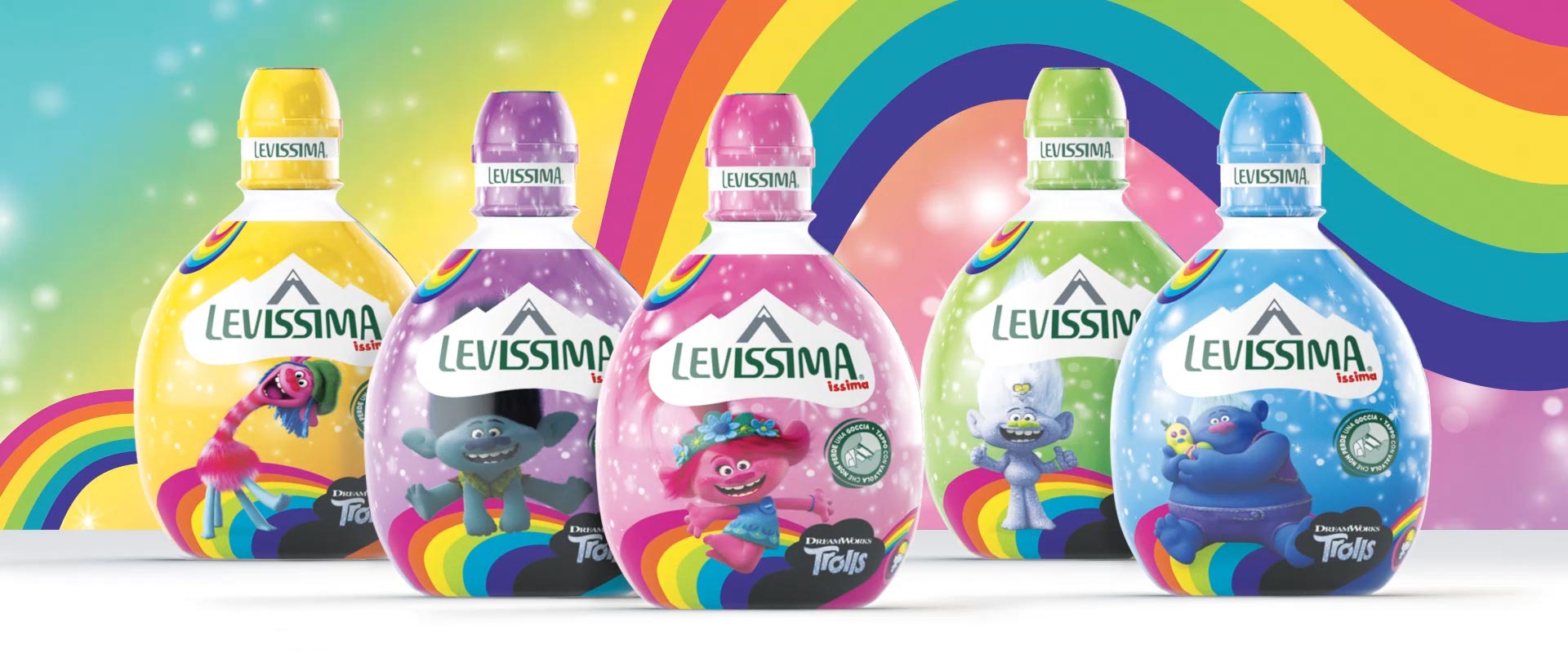 ATC created the Trolls special edition of Levissima Issima