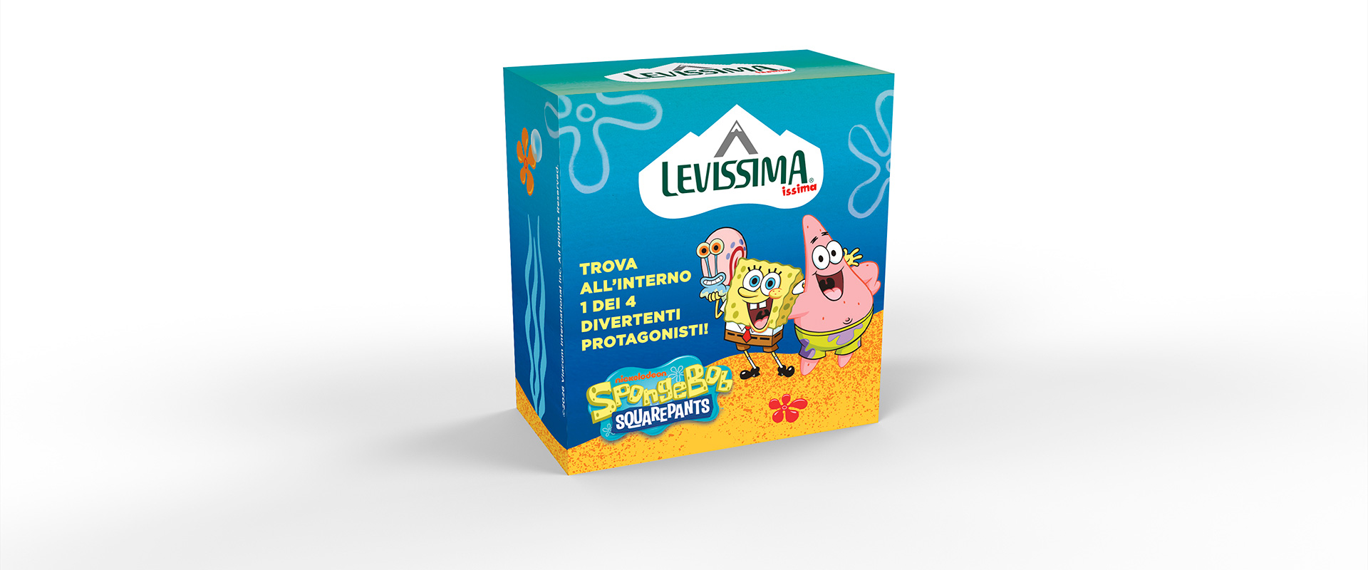 The Issima SpongeBob mini box with gadgets, designed by ATC