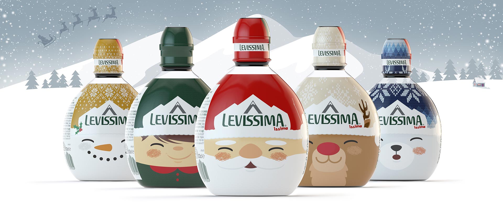 Levissima Issima, special edition for Christmas