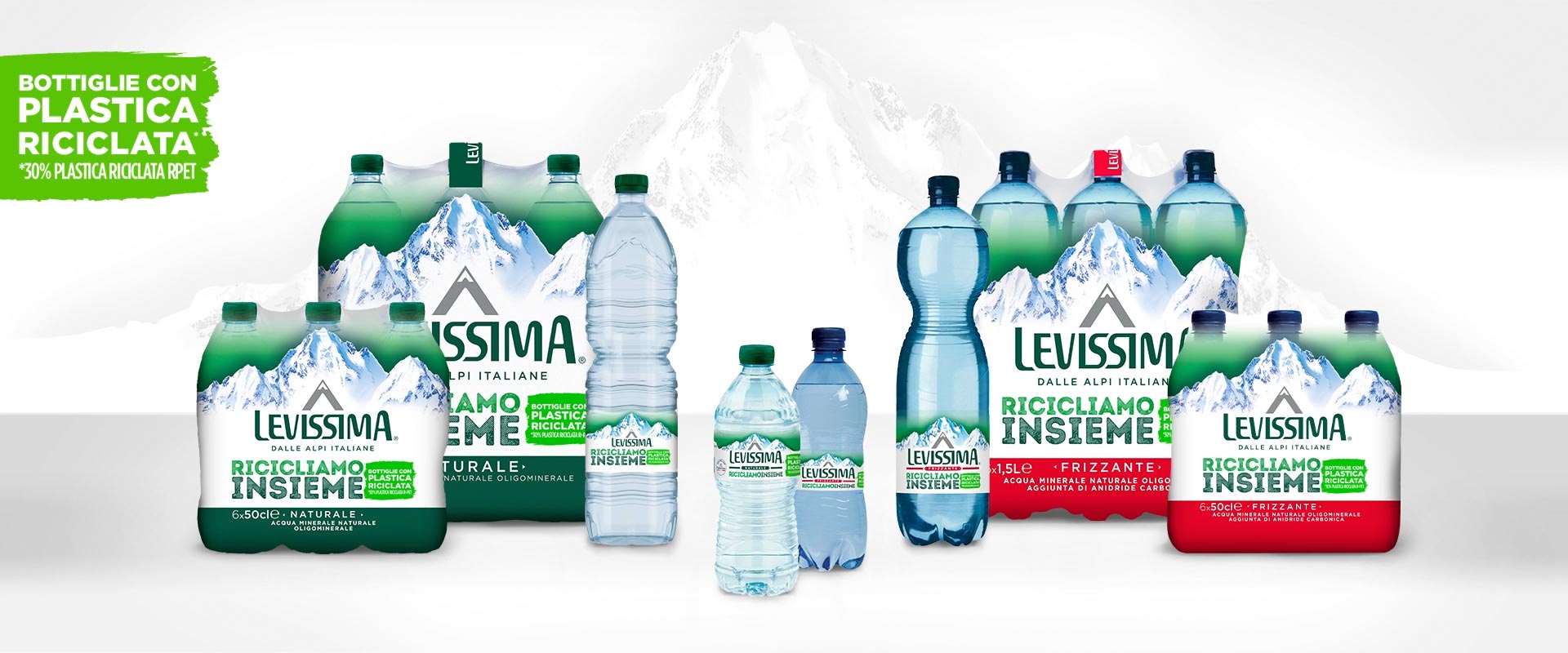 “Let's Recycle Together”, Levissima call to action