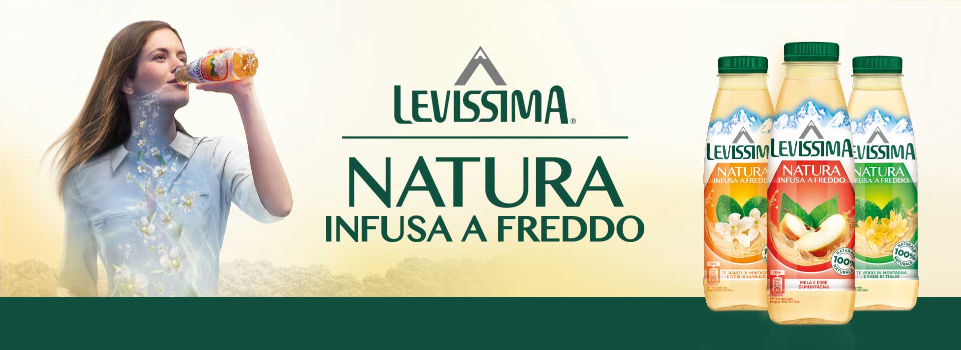 The new range of healthy flavoured waters by Levissima