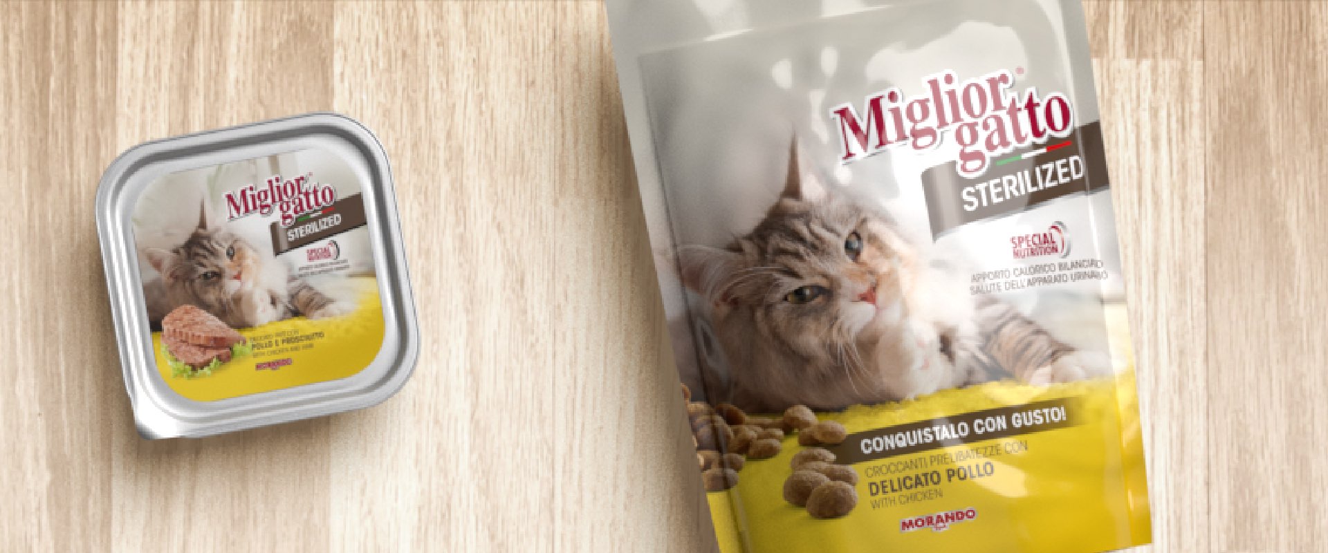 Packaging by ATC for new MigliorGatto Sterilized