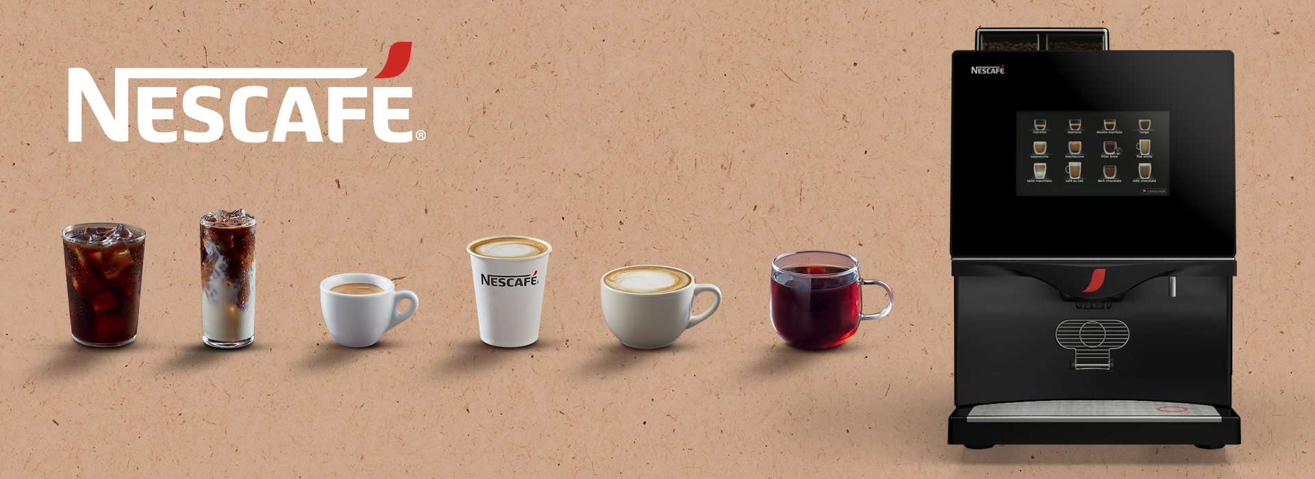 Nescafé Fusion coffee machine and beveraged in ATC's launch for Nestlé Professional