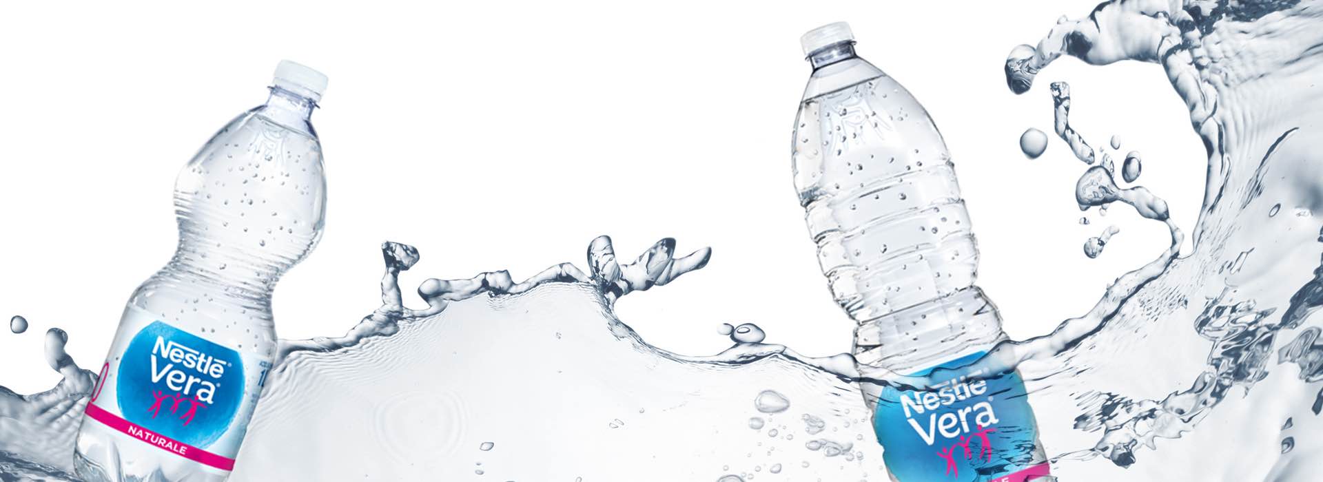 Nestlé Vera bottled water labels repackaging