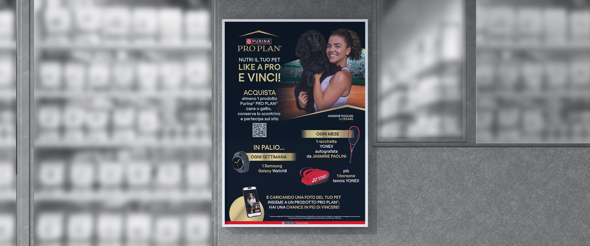 The development of the key visual and POP communication materials created by ATC for Purina® PRO PLAN® as part of the Like a PRO™ project.