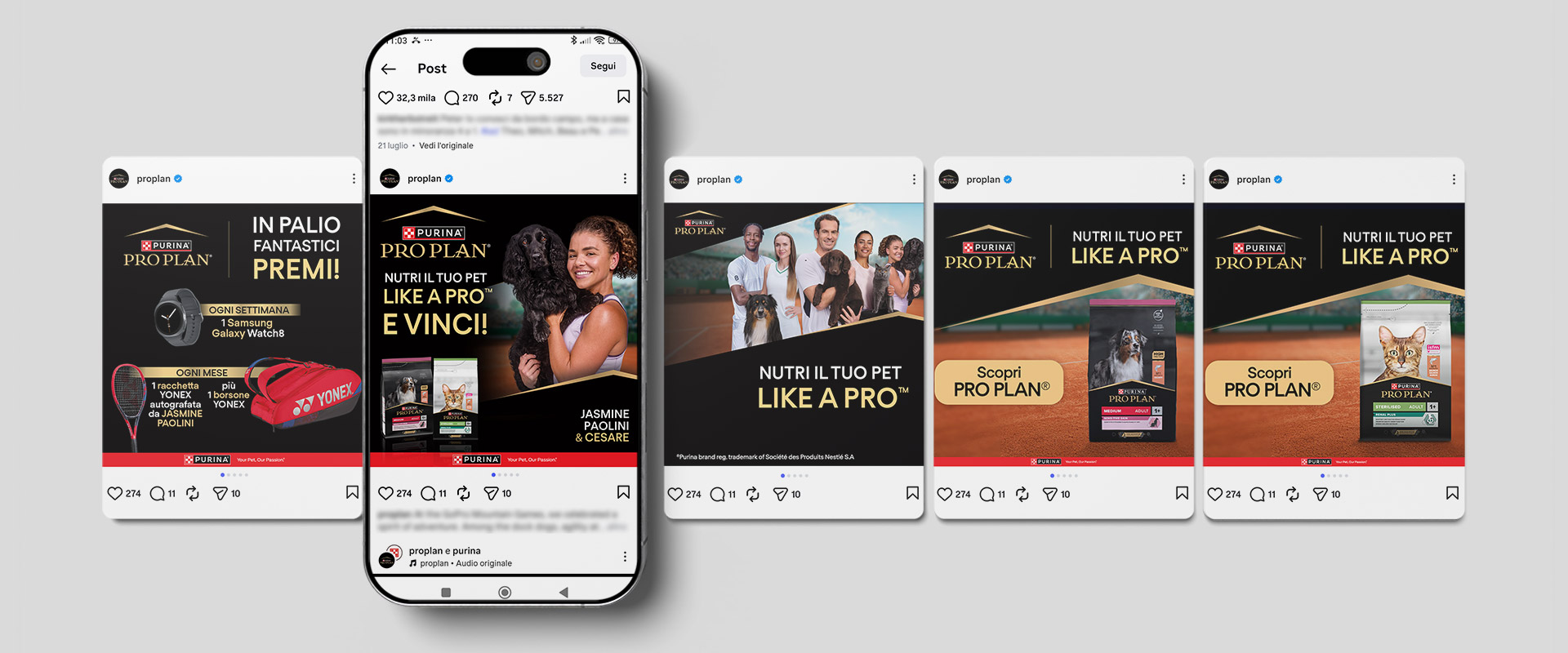 A wide range of digital assets developed by ATC for Purina® PRO PLAN® to amplify the Like a PRO™ project.