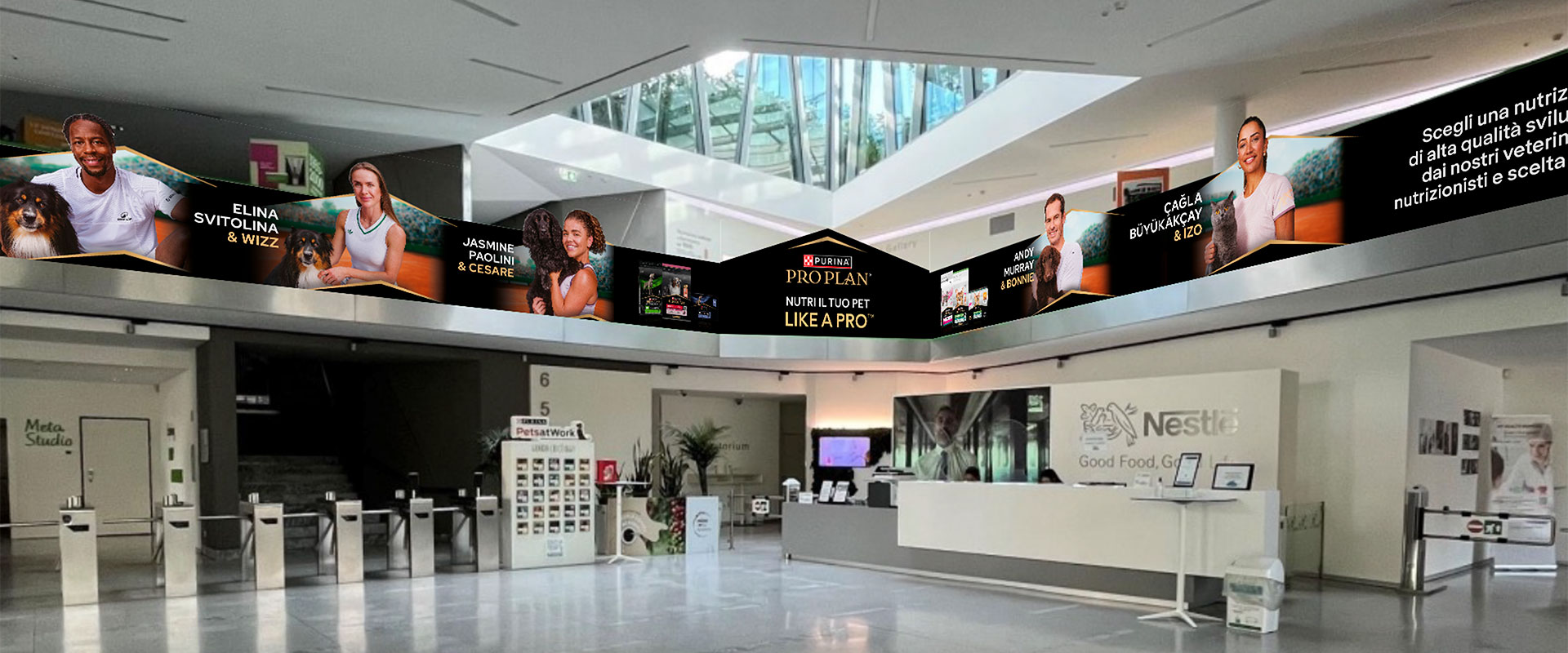 Among the communication materials created for Purina® PRO PLAN®’s Like a PRO™ project, ATC also handled the apparel for Nestlé Italy headquarters.