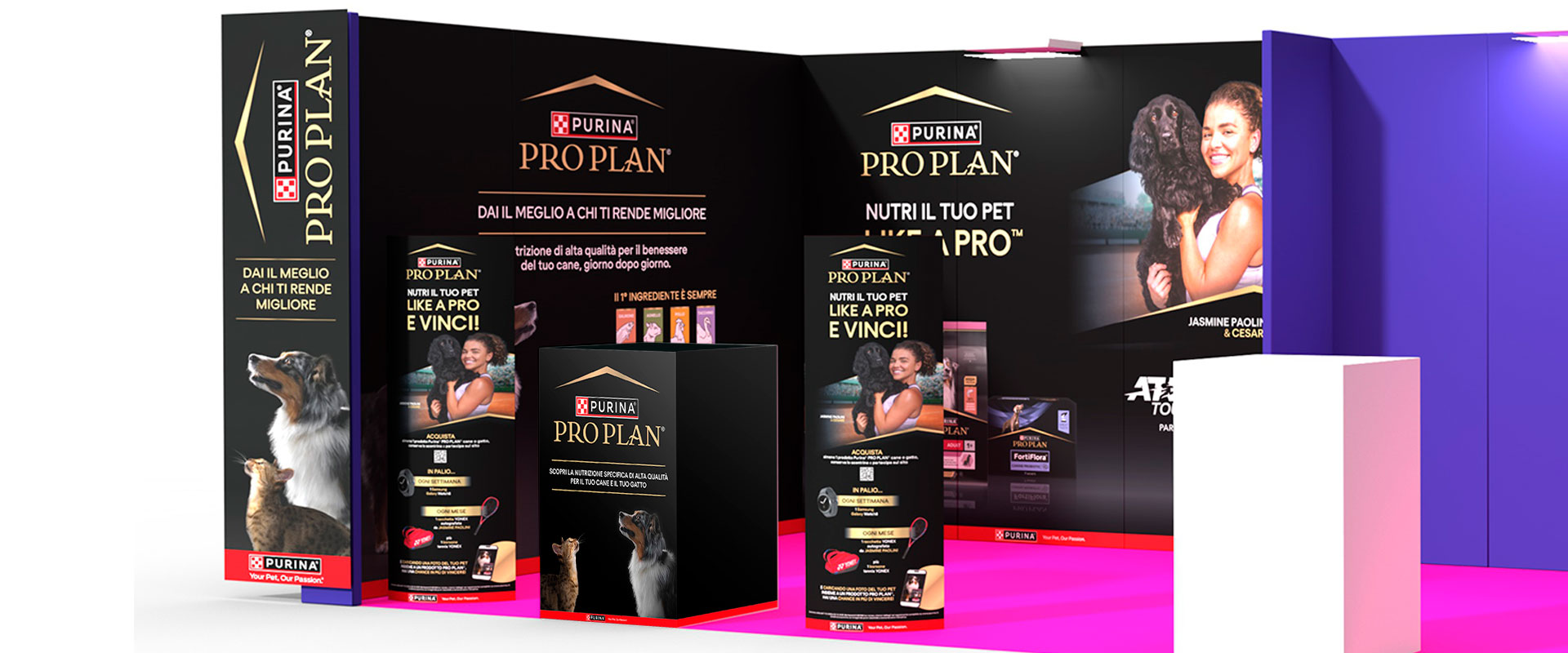  Among the communication materials created for Purina® PRO PLAN®’s Like a PRO™ project, ATC also handled the apparel for Nestlé Italy headquarters.