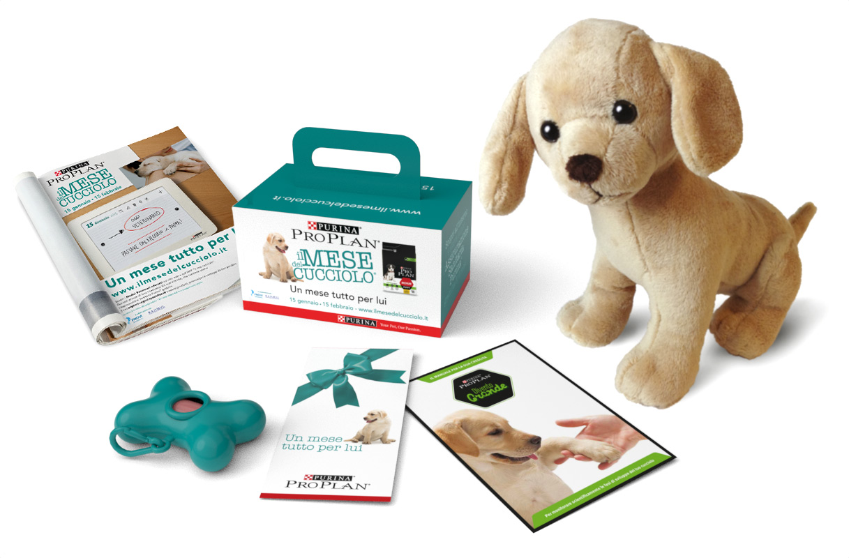 concept graphic design gadget consumer activation veterinari Mese del Cucciolo Purina Pro Plan