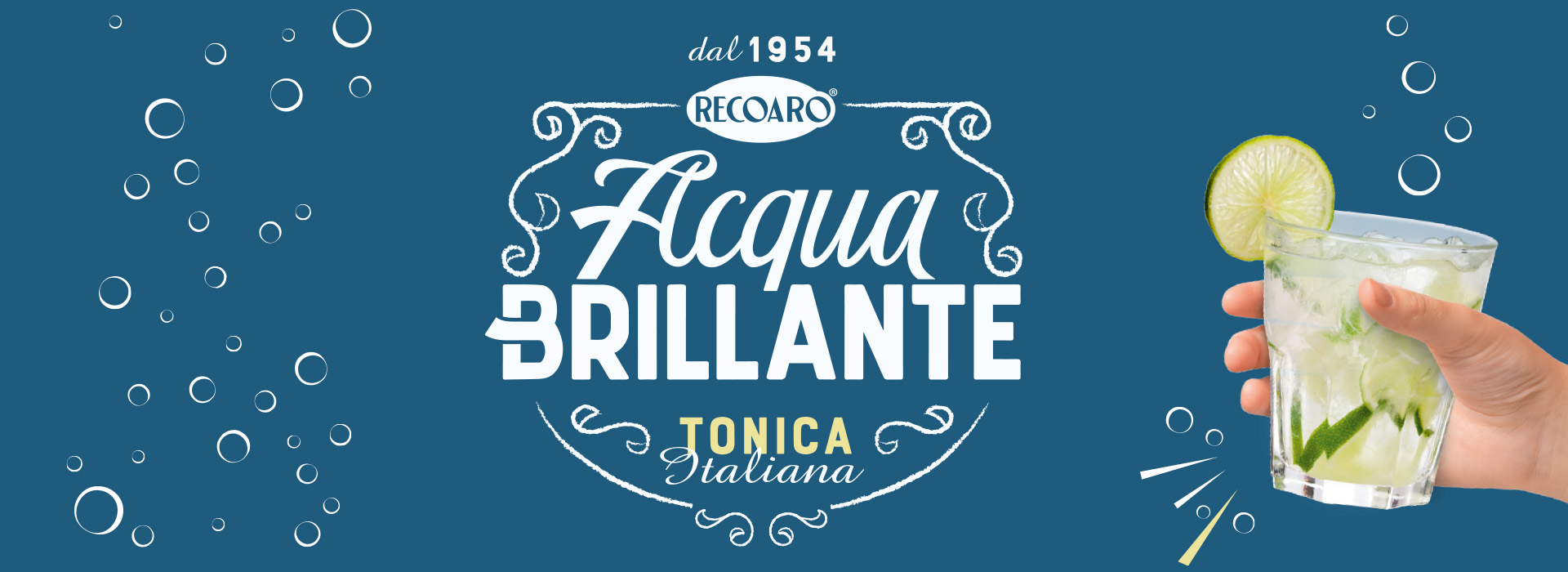 Acqua Brillante, the iconic product of the Italian brand Recoaro