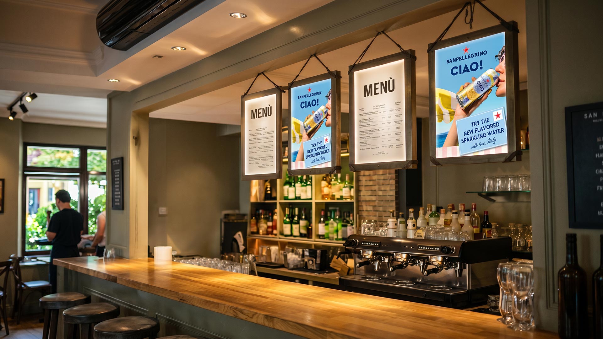 OOH channel assets developed for Sanpellegrino CIAO! by ATC – All Things Communicate