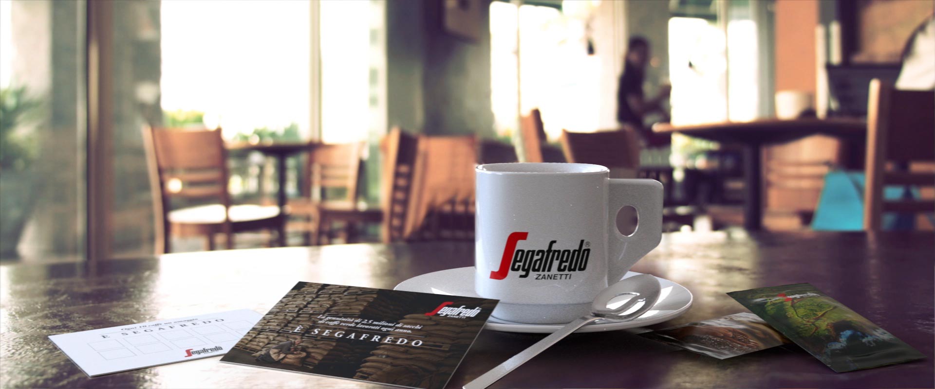 Segafredo loyalty card and sachets