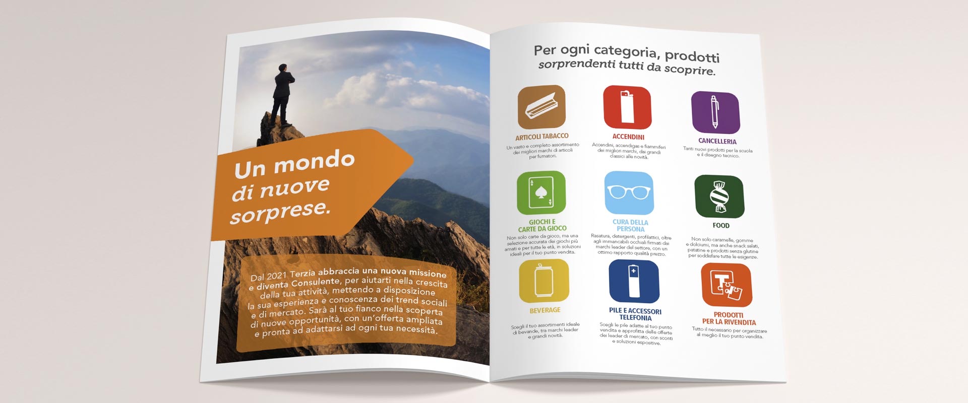 Terzia product categories in new catalog