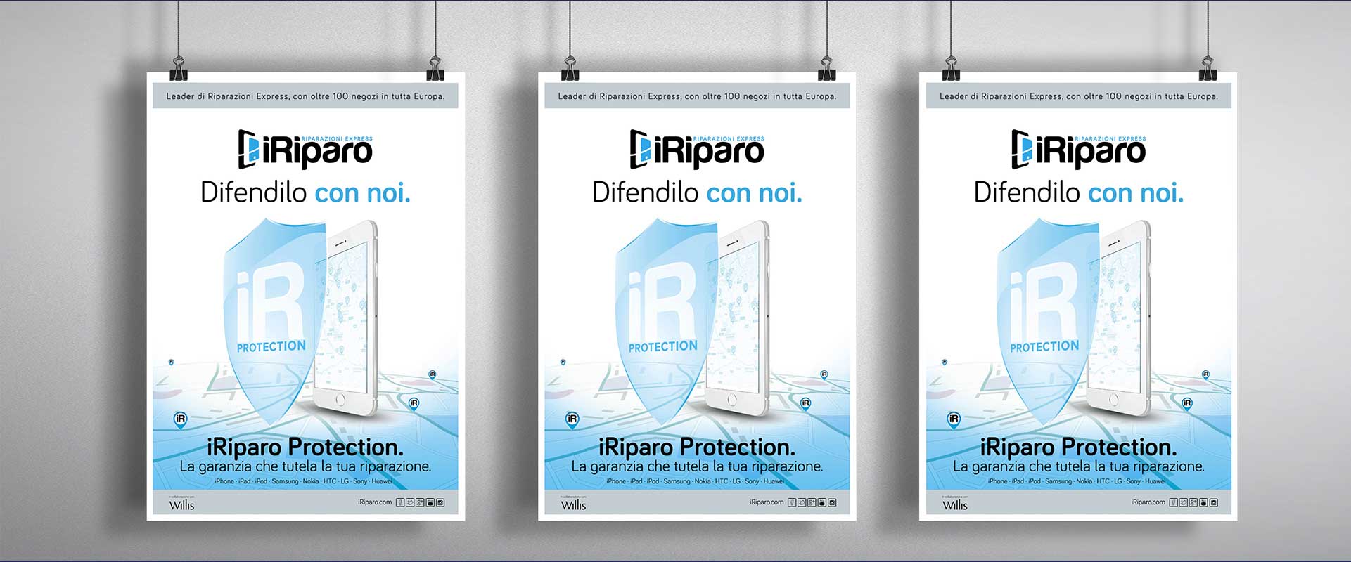 iRiparo point of sale posters