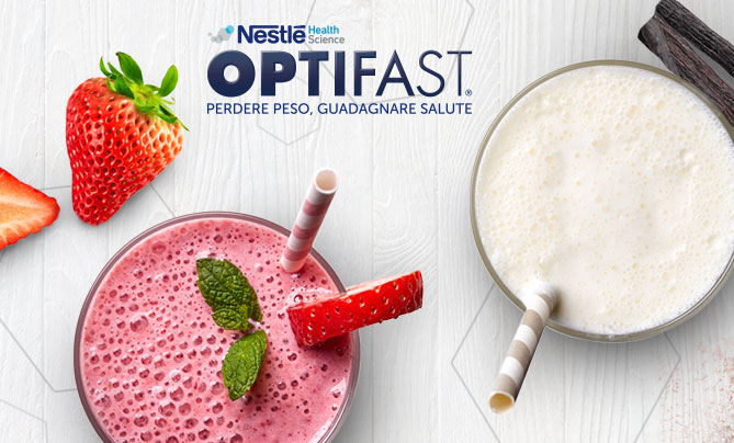 Web design per il lancio del pasto sostitutivo Optifast Nestlé Health Science
