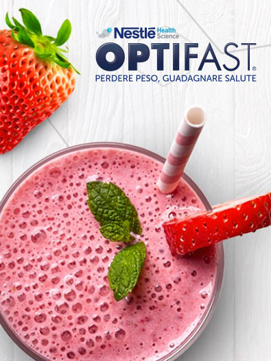 Web design per il lancio del pasto sostitutivo Optifast Nestlé Health Science