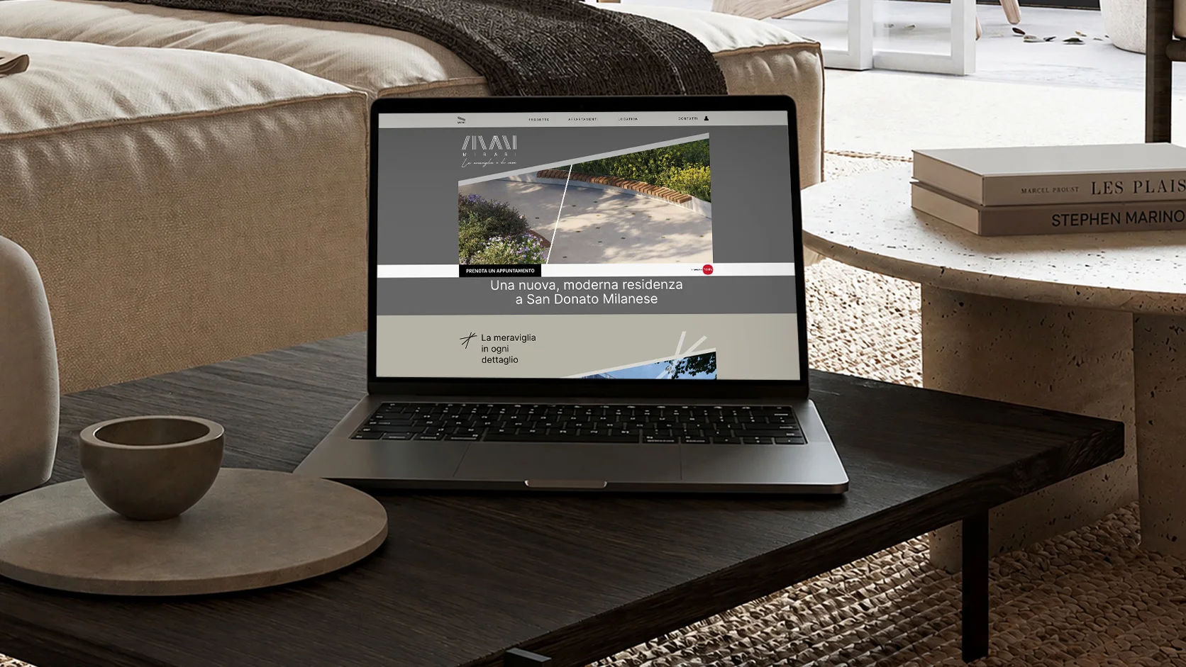 Il minisito per Residenze Mirari, progetto immobiliare di Nexity Italia