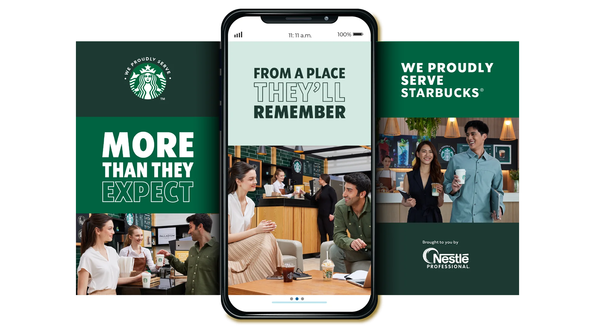 I contenuti social realizzati da ATC per la campagna digital We Proudly Serve Starbucks