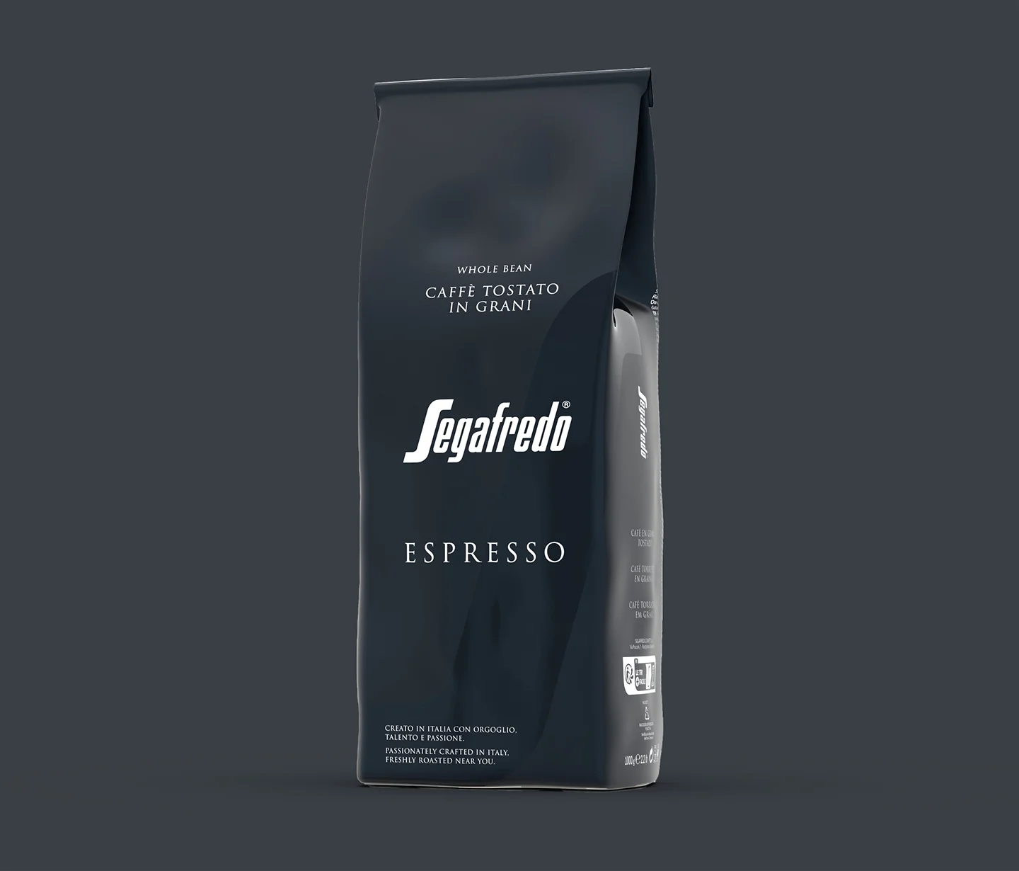 Il packaging per la referenza Espresso, parte della linea ho.re.ca. Premium di Segafredo